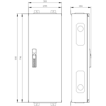 Siemens 8GK10523KK11 ALPHA160DIN Wand- 
