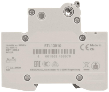 Siemens 5TL13910 Ausschalter 100A 3p 