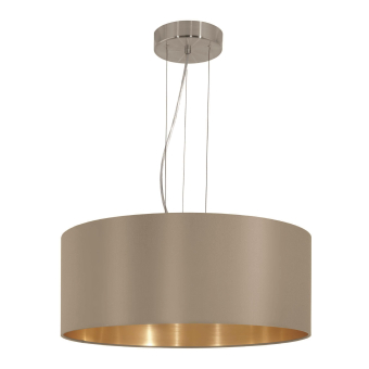 EGLO  HL/3 Ø530 NICKEL-M/TAUPE 'MASERLO' 
