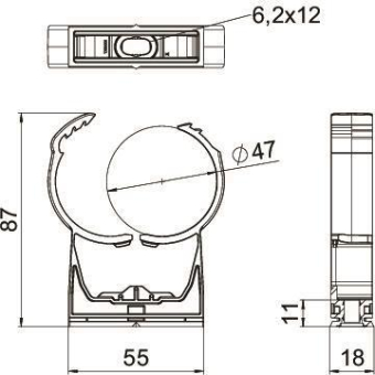OBO PQ-47 LGR proQuick-Schelle 44-50mm 