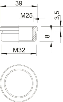 OBO 167 R MS M32-25 Reduktion M32-M25 