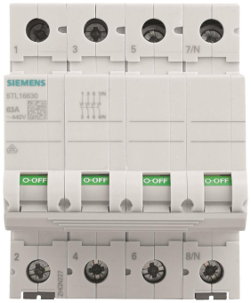 Siemens 5TL16630 Ausschalter 63A 3p+N 