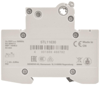Siemens 5TL11630 Ausschalter 63A 1p 