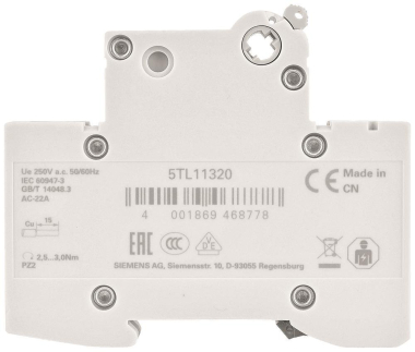 SIEM Ausschalter 32A 1-polig   5TL1132-0 