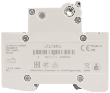 Siemens 5TL13400 Ausschalter   5TL1340-0 