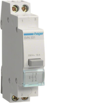Hager Taster 16A 2Schließer       SVN331 