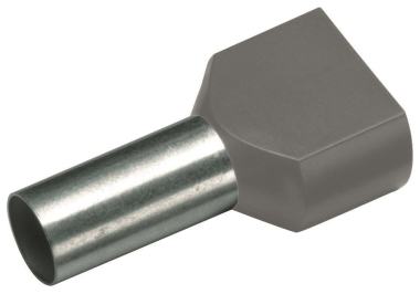 Cimco Aderendhülsen isoliert grau 182448 