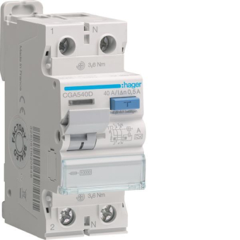 Hager Fi-Schalter 2polig 10kA    CGA540D 