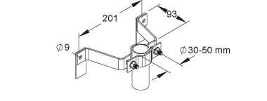 HKL Mast-Haltebügel               870/10 