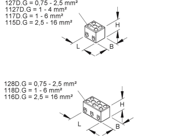 Kleinhuis Anschlussklemme         118D.G 