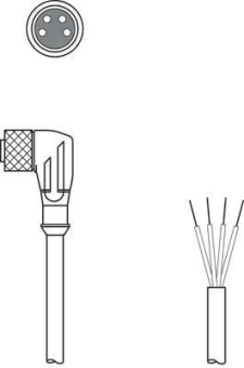 Leuze Anschlussleitung KD U-M8-4W-V1-100 