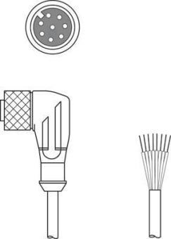 Leuze Anschlussltg.   KD S-M12-8W-P1-150 