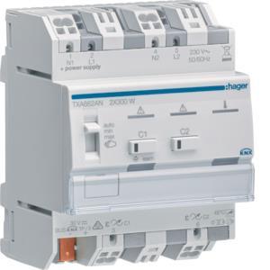 Hager Universal-Dimmaktor 2fach TXA662AN 