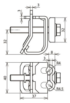 DEHN Dachrinnenklemme             339111 