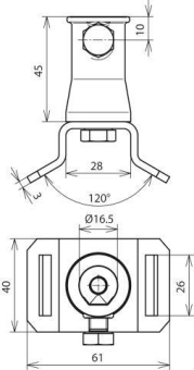 DEHN Befestigungsbügel            106322 