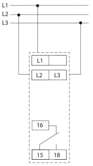 Eberle Drehstrom Spannungswächter DWUD 1 