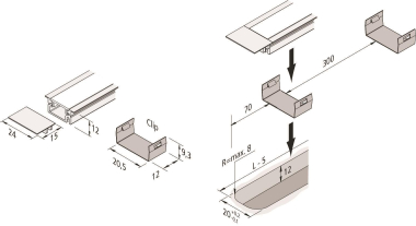 Hera LED Einfräsprofil       61500034163 