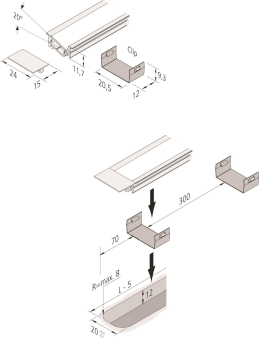 Hera LED Einfräsprofil       61500034218 