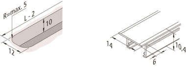 Hera LED Einfräsprofil       61500034401 