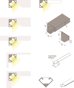 Hera 2er Set Stirndeckel LED 61500031031 