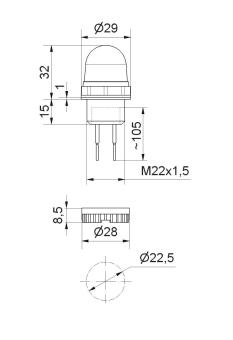 Werma LED-Dauerleuchte EM       23120055 