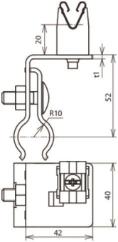DEHN Dachleitungshalter 8mm NIRO  223011 