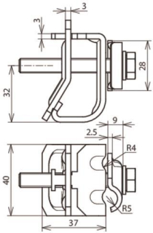 DEHN Dachrinnenklemme             339100 