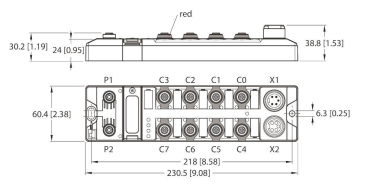 Turck Blockmodul       TBIP-L5-4FDI-4FDX 