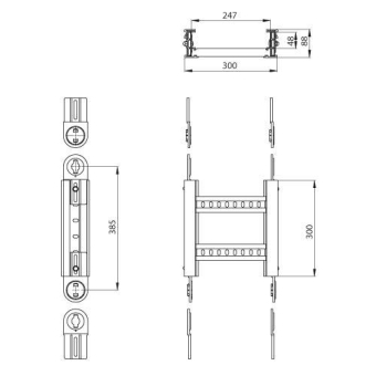 Gelenkbogen vertikal halogenfrei grau 85 