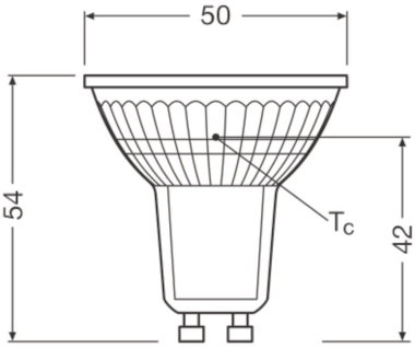 Ledvance LED LAMPS 2W 840 GU10 PAR16 