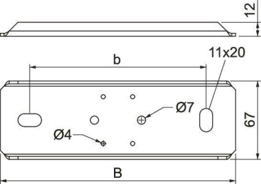 OBO PLM SU 100 RW Auflager f.abgehängte 