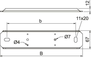 OBO PLM SU 200 FS Auflager f.abgehängte 