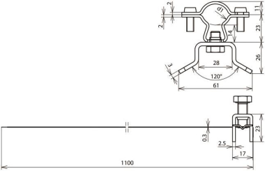 DEHN Leitungshalter D             275320 