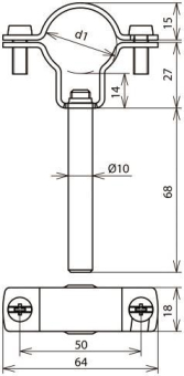 Dehn 253330 LH ZS  LH ZS 27 DS10 L75 V2A 