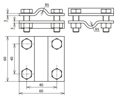 DEHN Kreuzstück o. Zwischenplatte 318219 