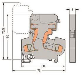 WAGO 281-611 2-Leiter-Sicherungsklemme 