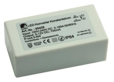 RUTEC LED Konverter 700mA 3W-6W    85428 