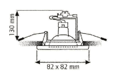 RUTEC Einbaustr Edelstahl IP55 R5566-V4A 