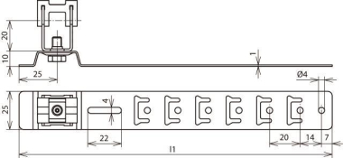 DEHN Dachleitungsh. Cu H=20mm     206207 