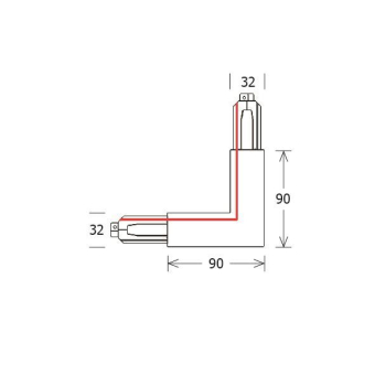 LTS 3PH Eckverbinder ONETrack ws  660278 