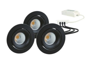 Rutec LED-Einbaustrahler3er  ALU57332WWD 