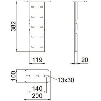 OBO WFP 110 FT Fußplatte 