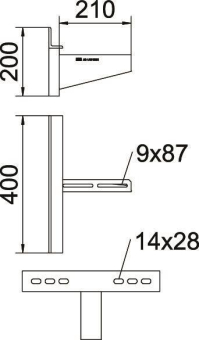 OBO AWSS 21 FT Wandausleger schwere 