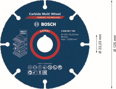 Bosch EXPERT Trennscheibe 125x22.23m 