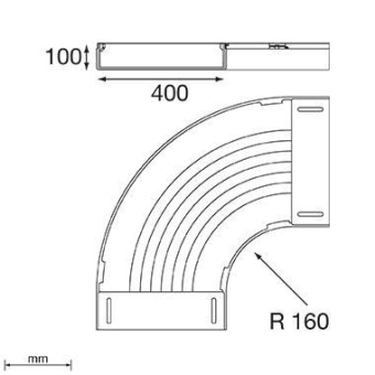 Unex Flachbogen 90° halogenfrei 66430-48 