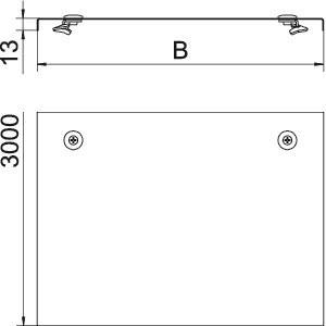 OBO WDRL 1116 30 FS Deckel m.Drehriegel 