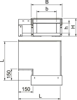 OBO BSKH09-B1021 Bogen 90° 