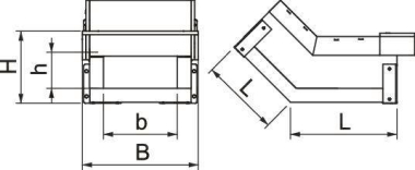 OBO BSKH09-VS1021 Vertikalbogen steigend 