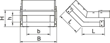 OBO BSKH09-VS0521 Vertikalbogen steigend 