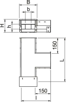 OBO BSKH09-T0506 T-Stück f.BSKH09-K0506 